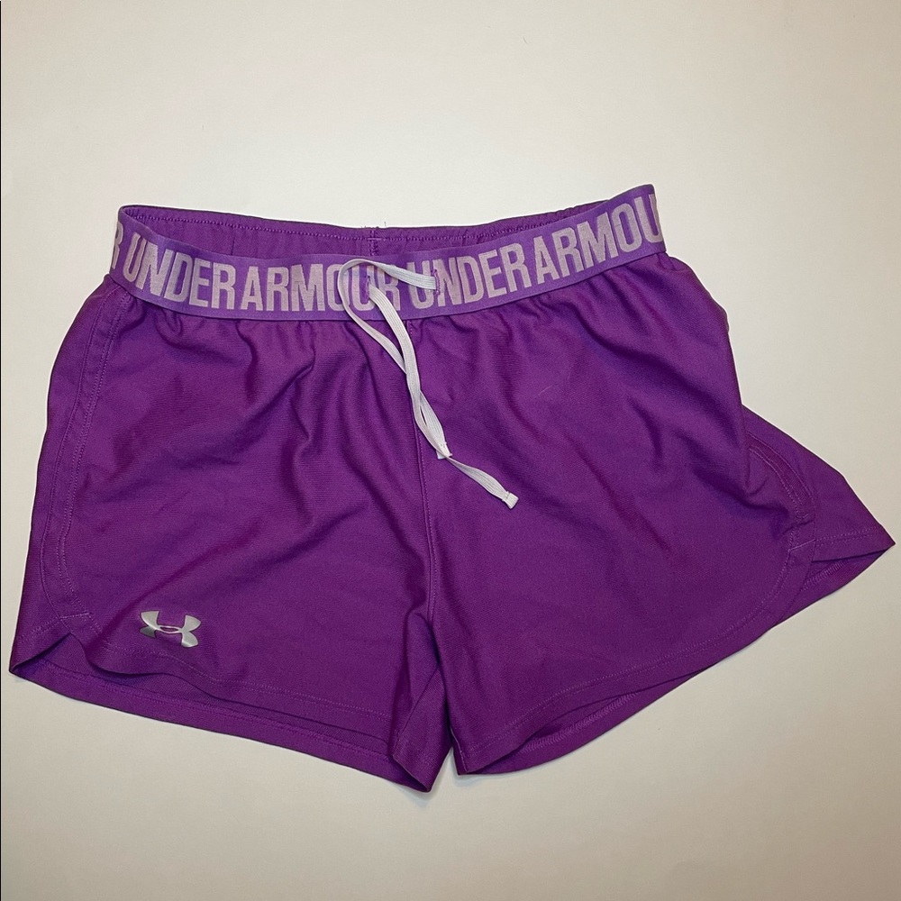 Purple Under Armor Athletic Shorts